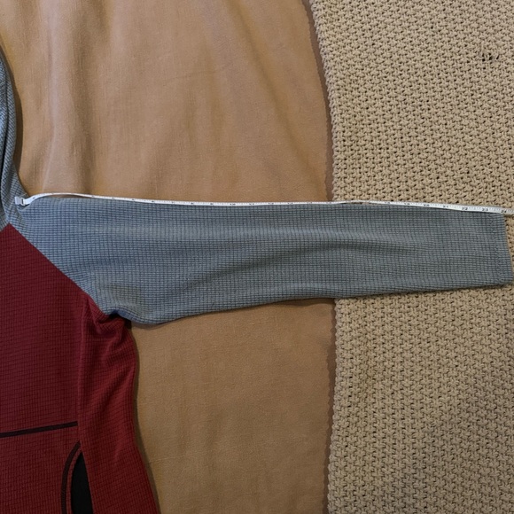 Melanzana Micro Grid Hoodie - Red/Slate - XS - Picture 7 of 7